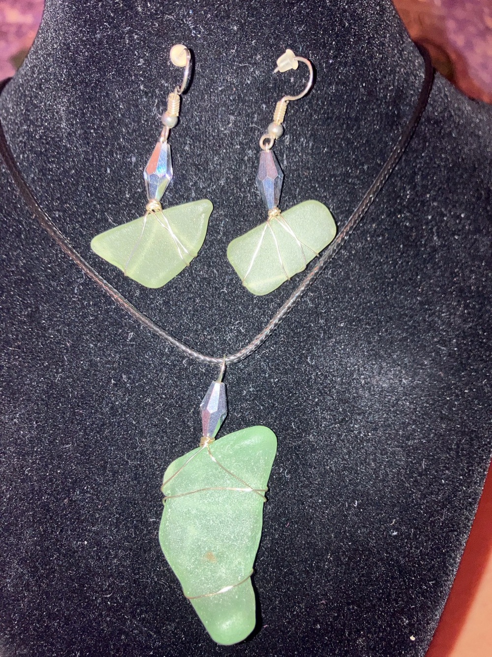 #153 handmade seaglass set